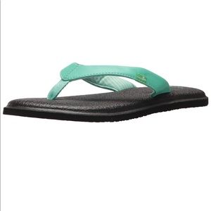 Sanuk Chakra yoga mat flip flop Woman’s 8 opal